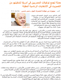 在米エジプト人の投票